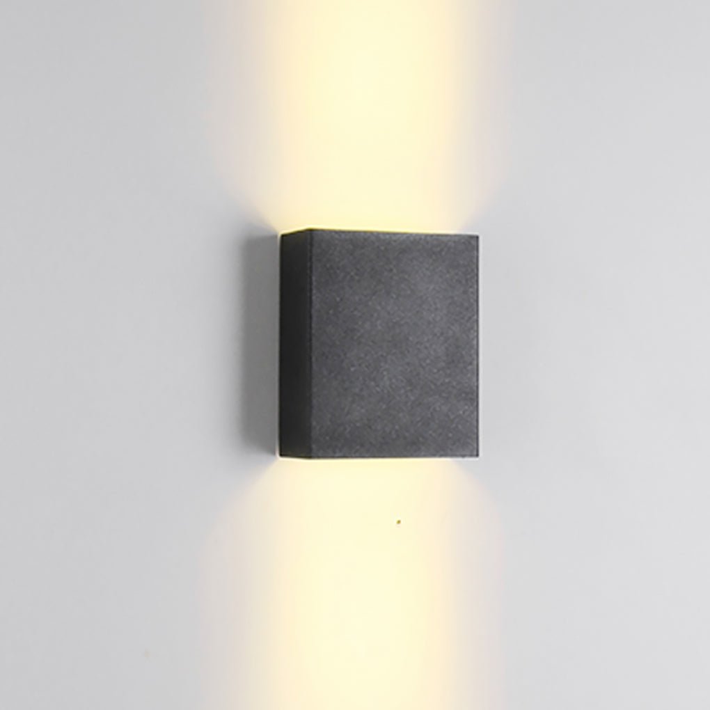 Modern Up/Down Outdoor Wall Sconce — Aluminum and Glass, LED 3000K, 10W–16W, IP65