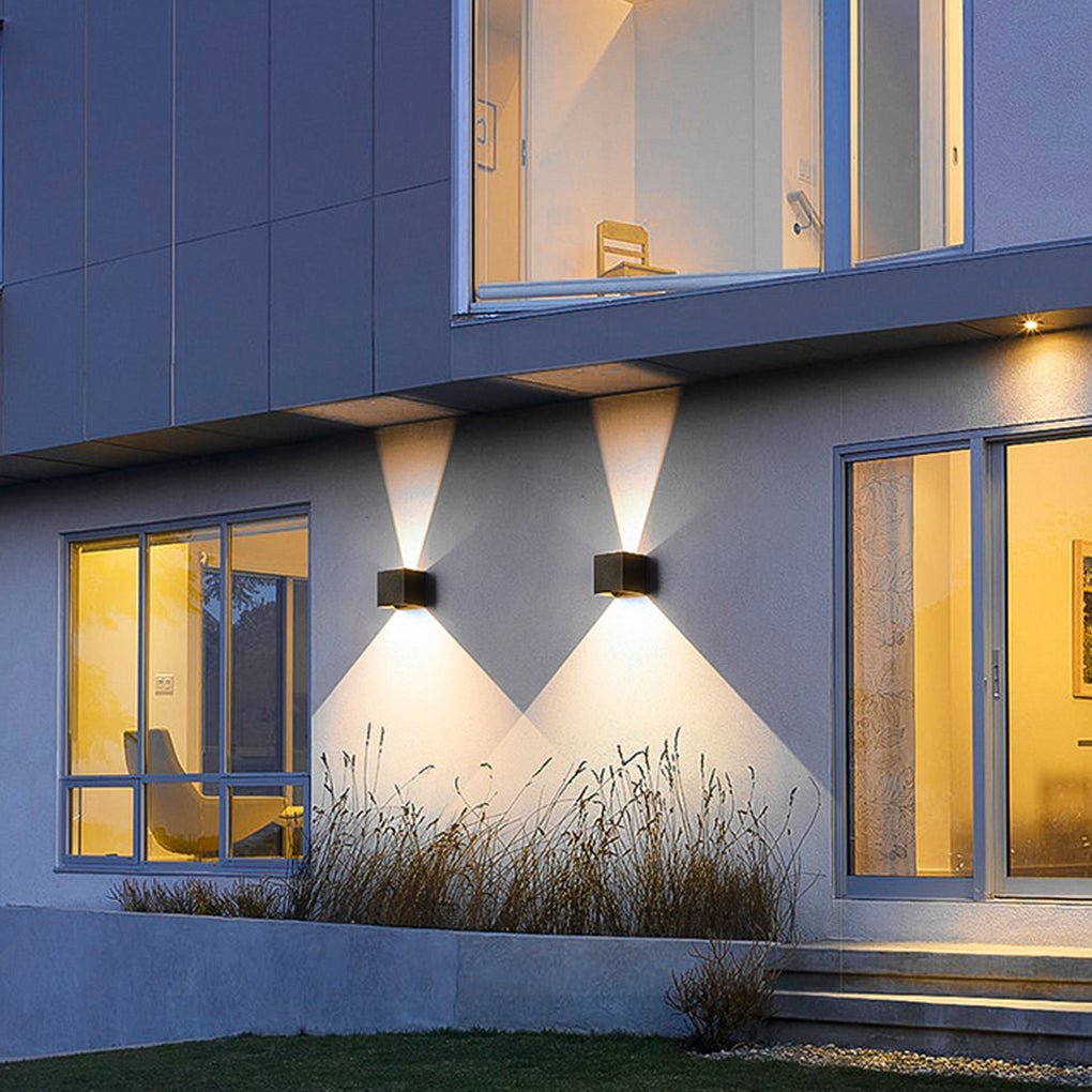 Adjustable Beam Up/Down Outdoor Wall Sconce — Aluminum Alloy and Glass, LED, IP54 Weatherproof
