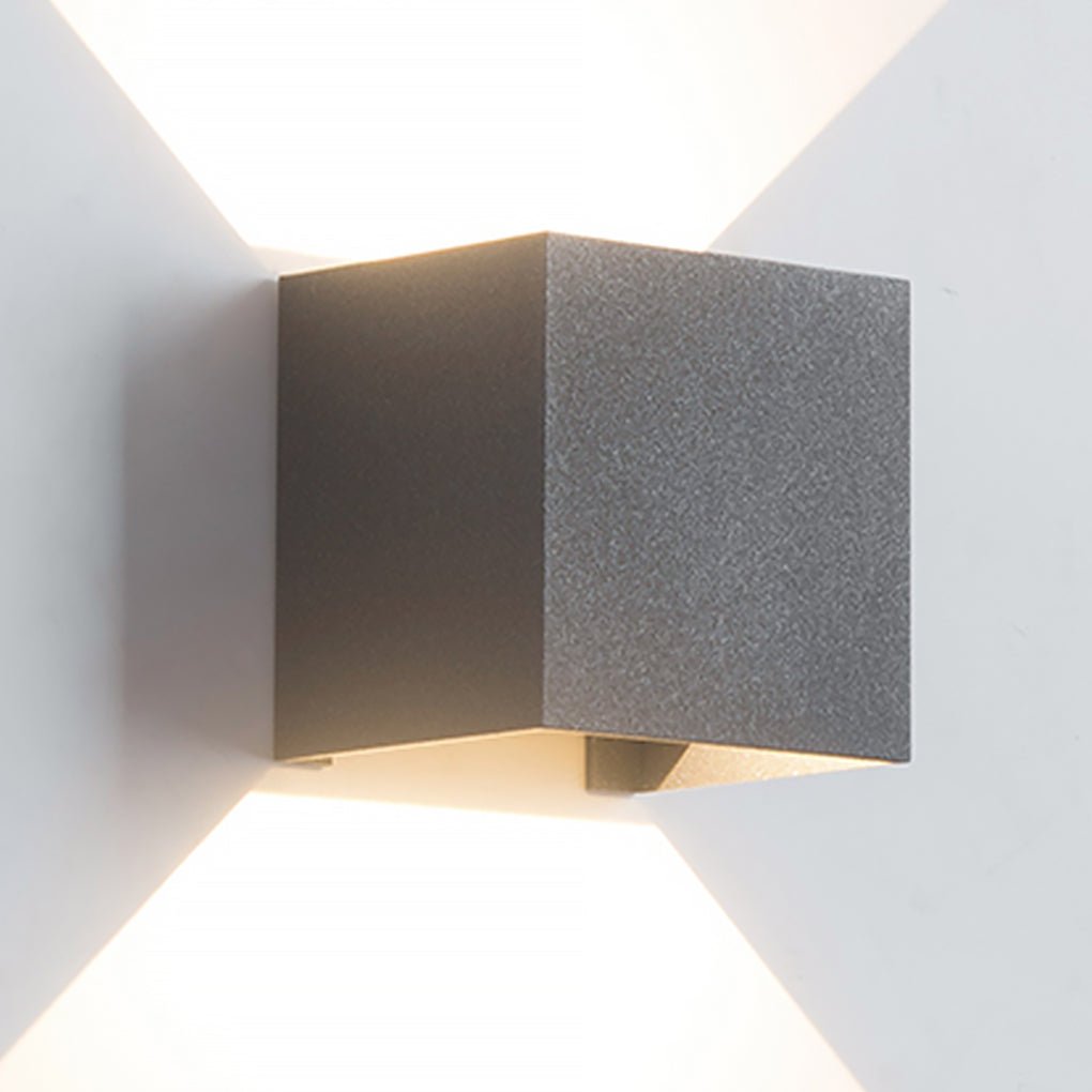 Adjustable Beam Up/Down Outdoor Wall Sconce — Aluminum Alloy and Glass, LED, IP54 Weatherproof