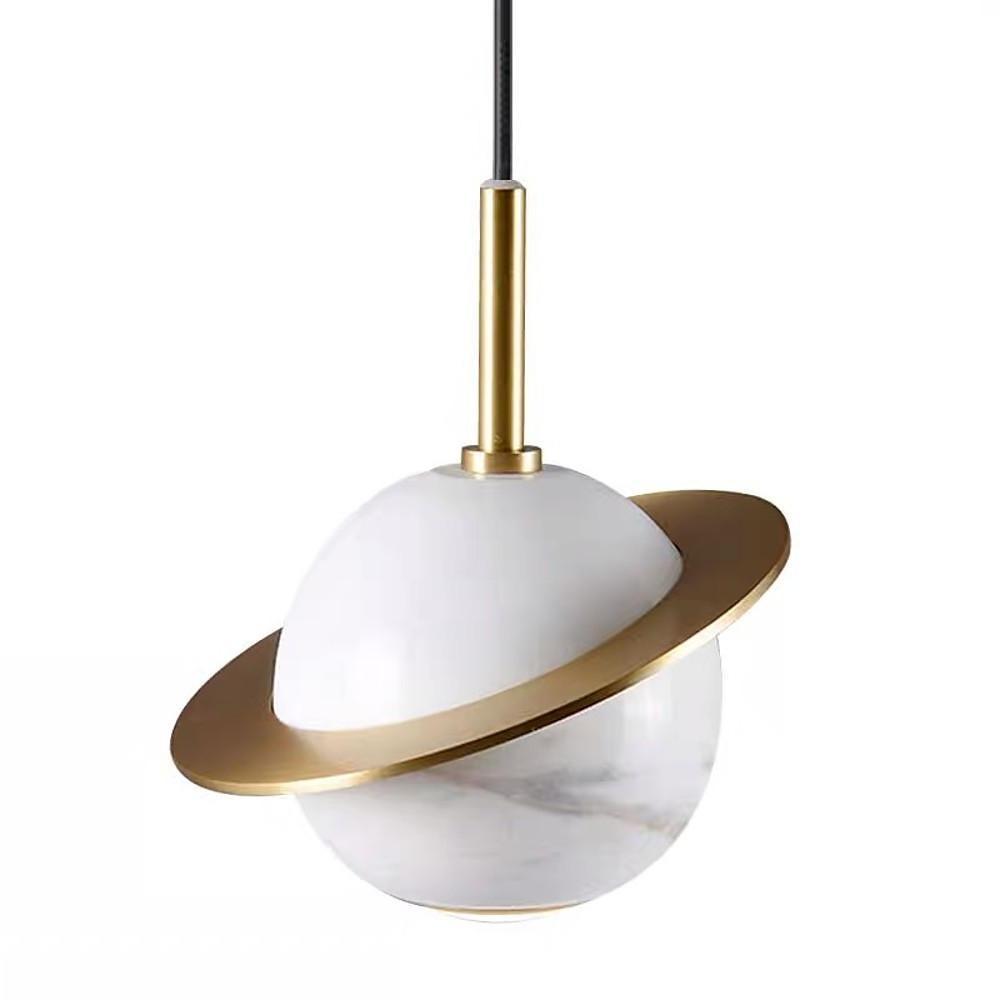Planet Globe LED Mini Pendant — Metal, 1-Light, 5W, 3000K Warm White, 59" Adjustable Cord
