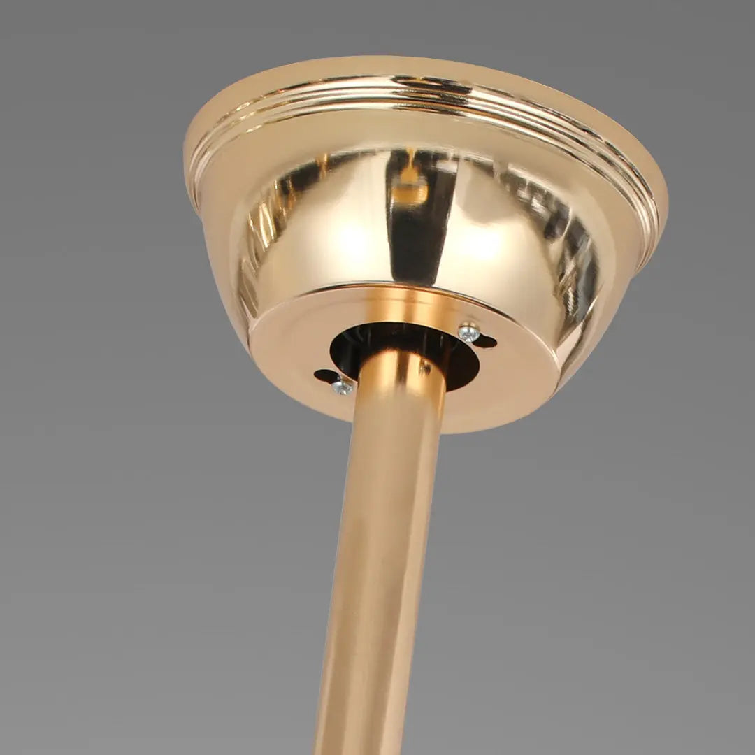 Luxury Gold Iron Ceiling Fans with Crystal Pendant Lights Luxe