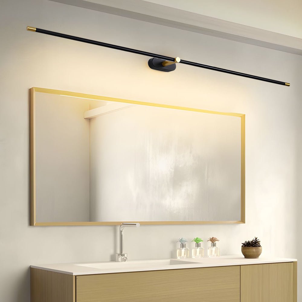 ultra slim cylindrical led bathroom vanity light with indirect lighting available in 268 386 and 504 lengths