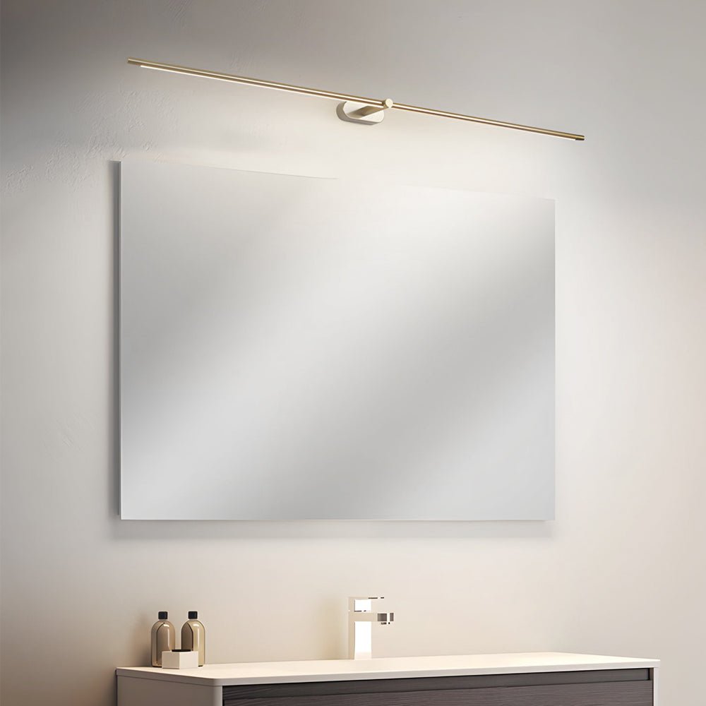 ultra slim cylindrical led bathroom vanity light with indirect lighting available in 268 386 and 504 lengths