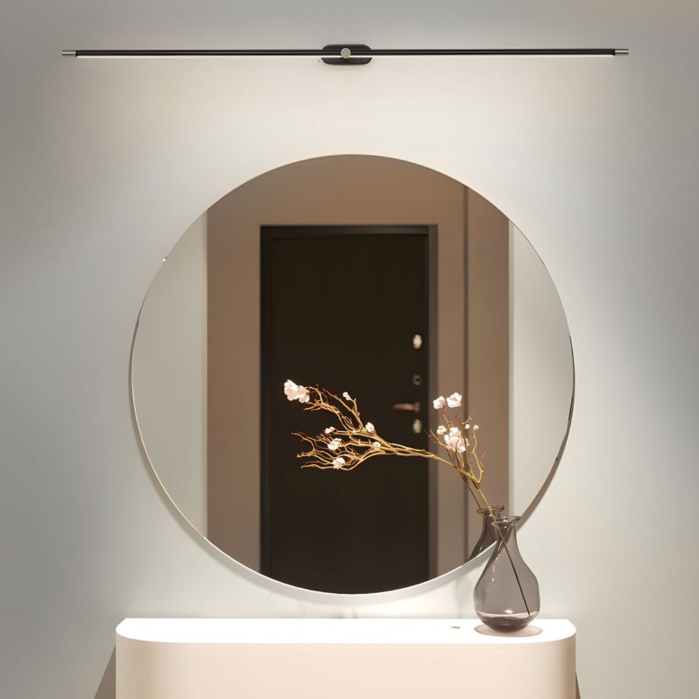 ultra slim cylindrical led bathroom vanity light with indirect lighting available in 268 386 and 504 lengths