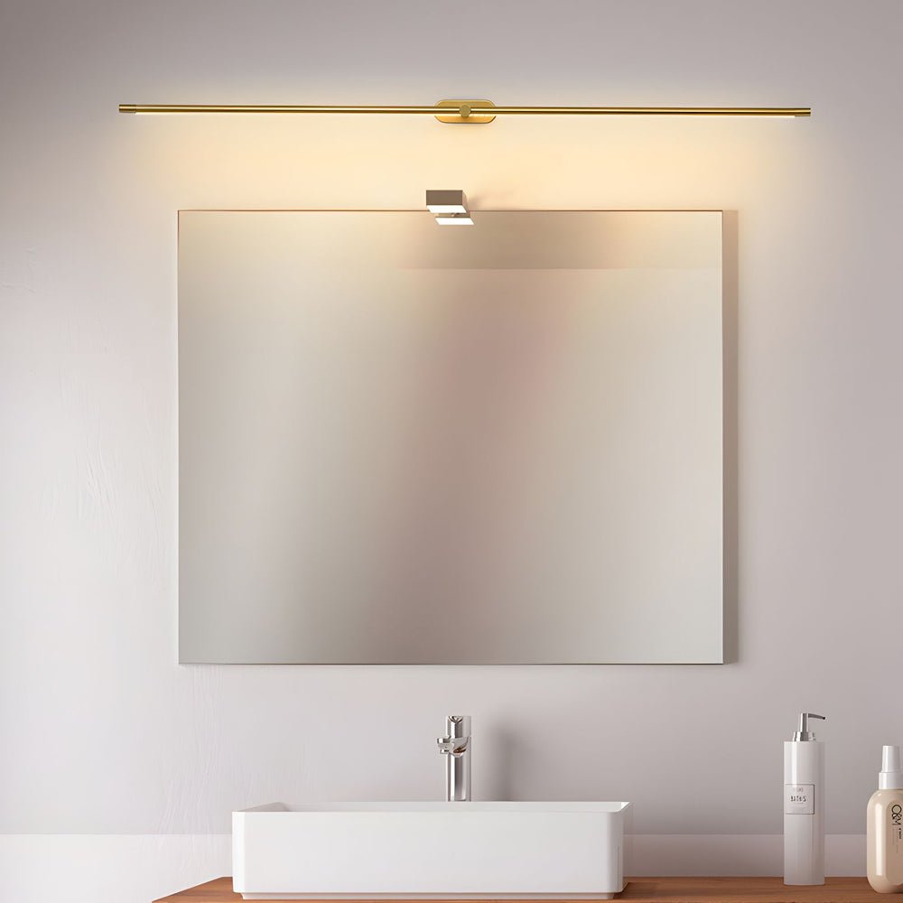ultra slim cylindrical led bathroom vanity light with indirect lighting available in 268 386 and 504 lengths