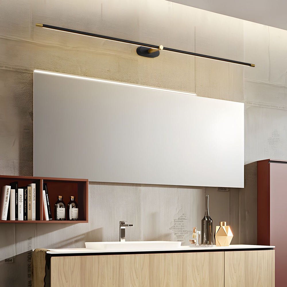 ultra slim cylindrical led bathroom vanity light with indirect lighting available in 268 386 and 504 lengths