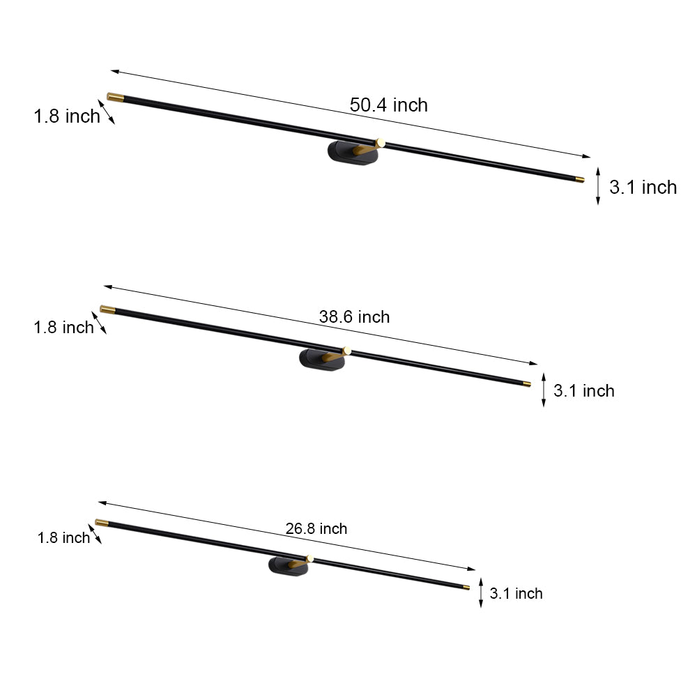 ultra slim cylindrical led bathroom vanity light with indirect lighting available in 268 386 and 504 lengths