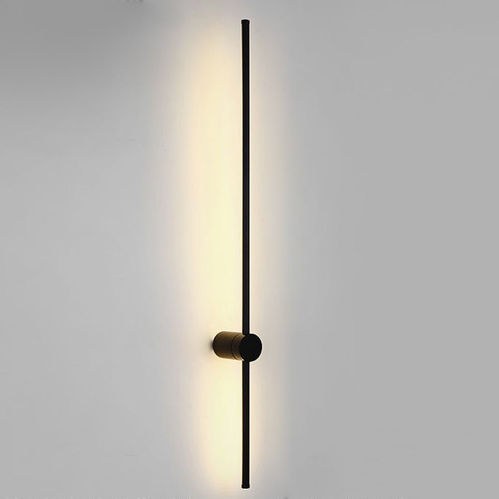 ultra thin black and gold nordic led linear wall lights