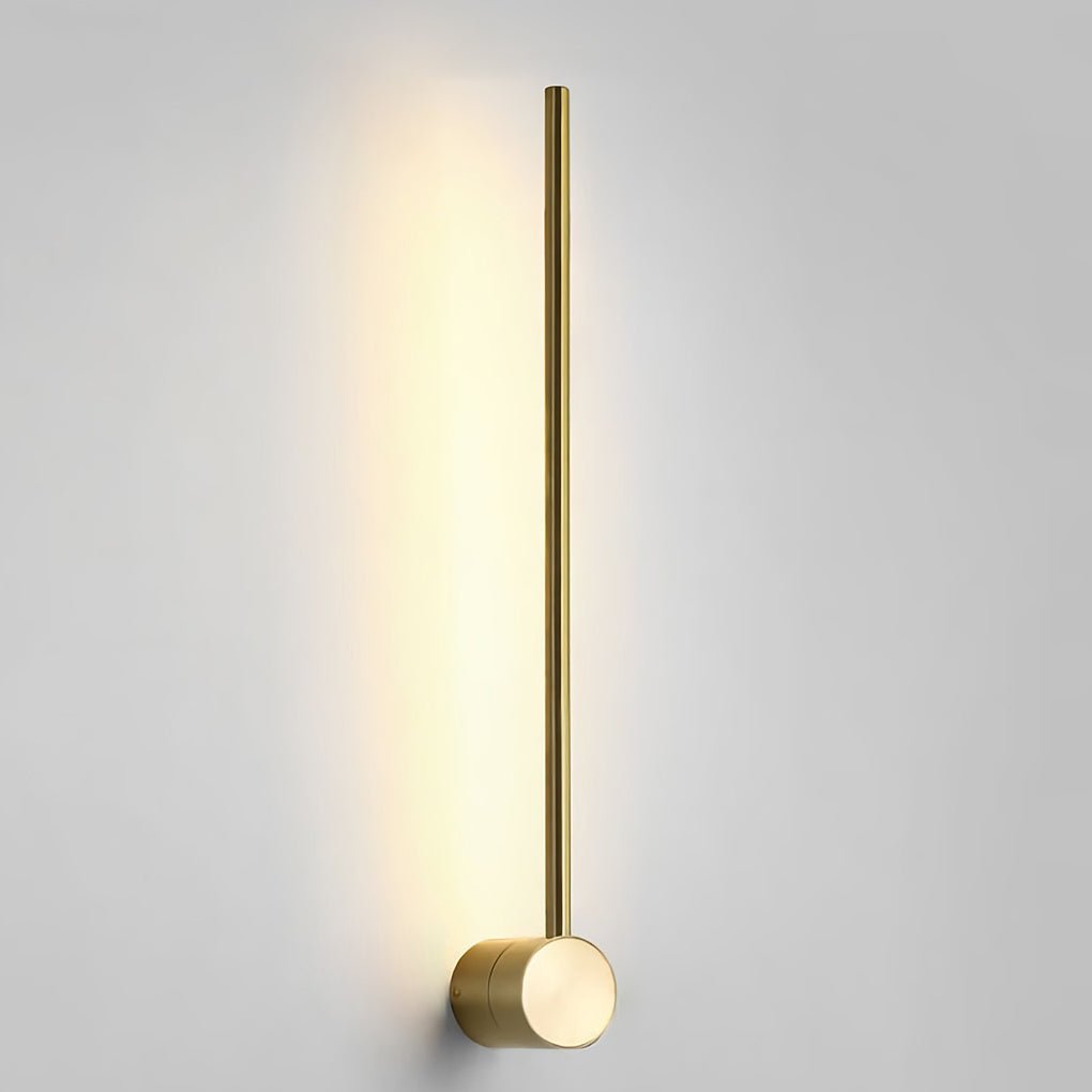 ultra thin black and gold nordic led linear wall lights