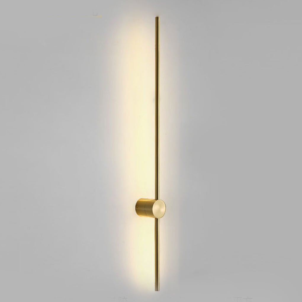 ultra thin black and gold nordic led linear wall lights