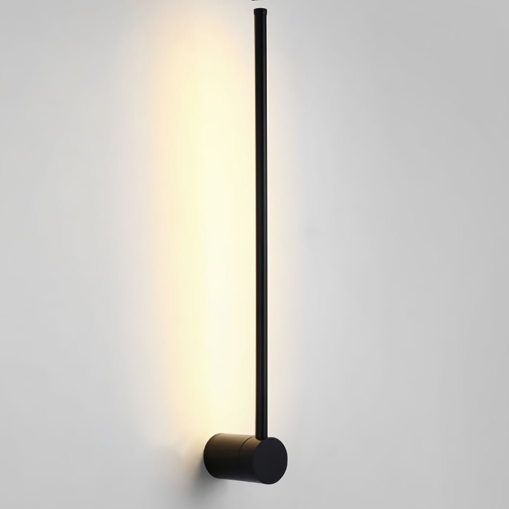 ultra thin black and gold nordic led linear wall lights