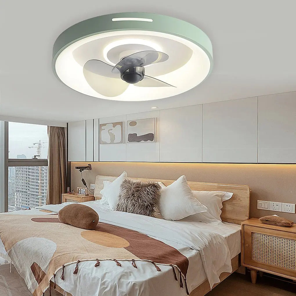 Ultra-Thin Nordic Inverter Ceiling Fan Light - Silent and Intelligent Ceiling Fan Lamp Luxe