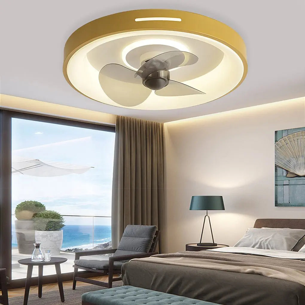 Ultra-Thin Nordic Inverter Ceiling Fan Light - Silent and Intelligent Ceiling Fan Lamp Luxe