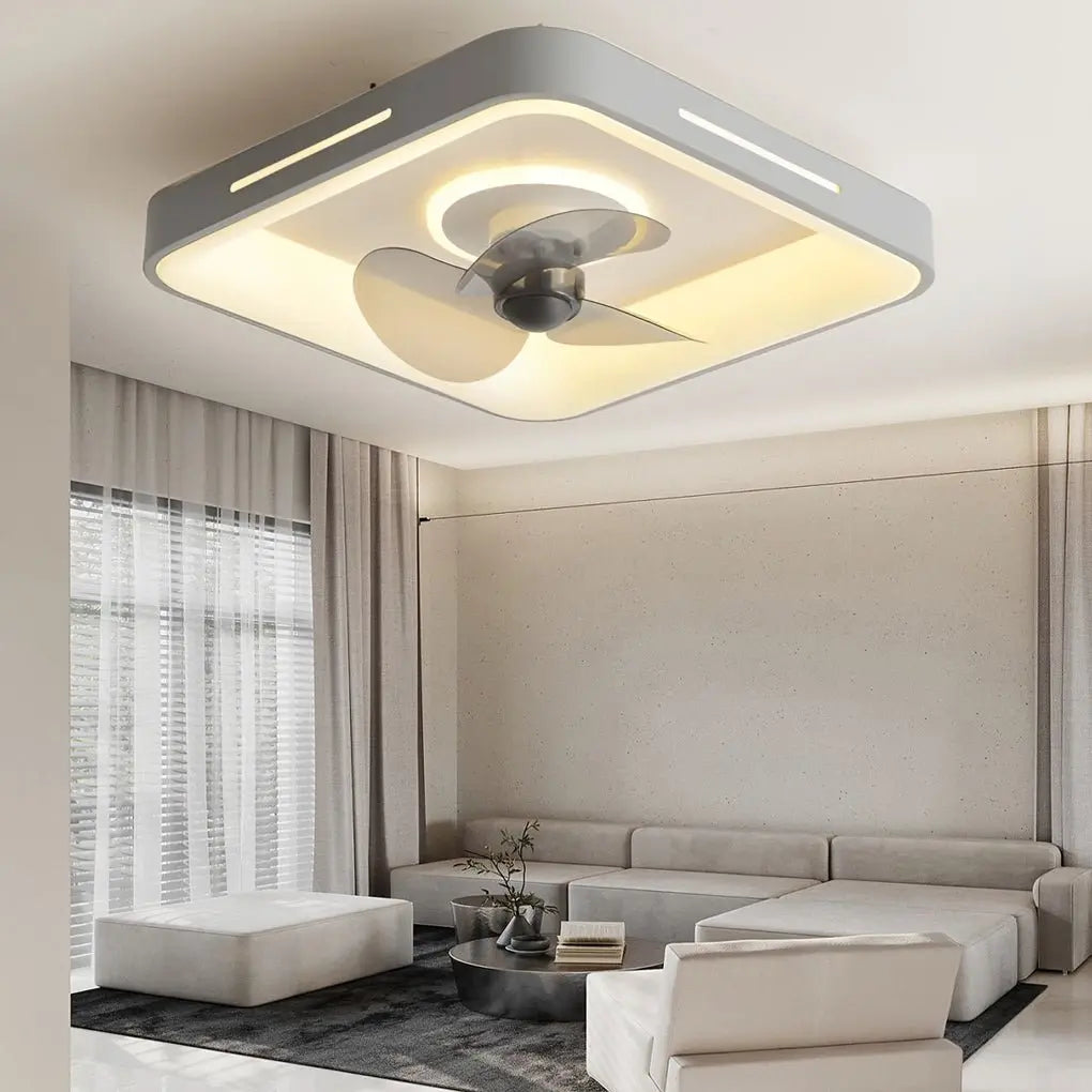 Ultra-Thin Nordic Inverter Ceiling Fan Light - Silent and Intelligent Ceiling Fan Lamp Luxe