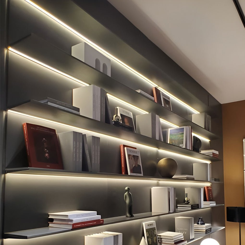 under cabinet mini recessed invisible led strip lights linear lighting solution