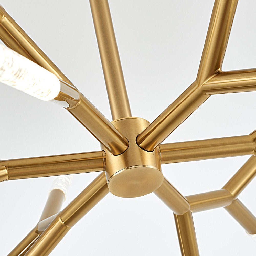 Postmodern Minimalist Chandelier Lamp with Unique Acrylic Branches and LED Lines