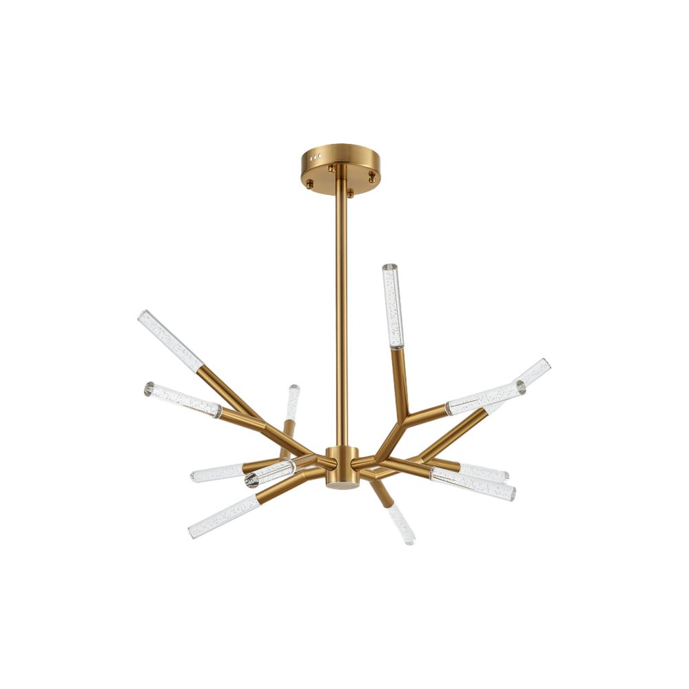 Postmodern Minimalist Chandelier Lamp with Unique Acrylic Branches and LED Lines