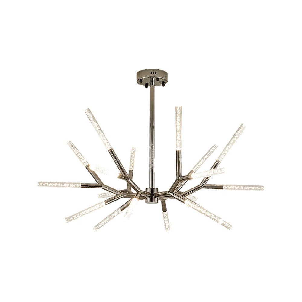 Postmodern Minimalist Chandelier Lamp with Unique Acrylic Branches and LED Lines