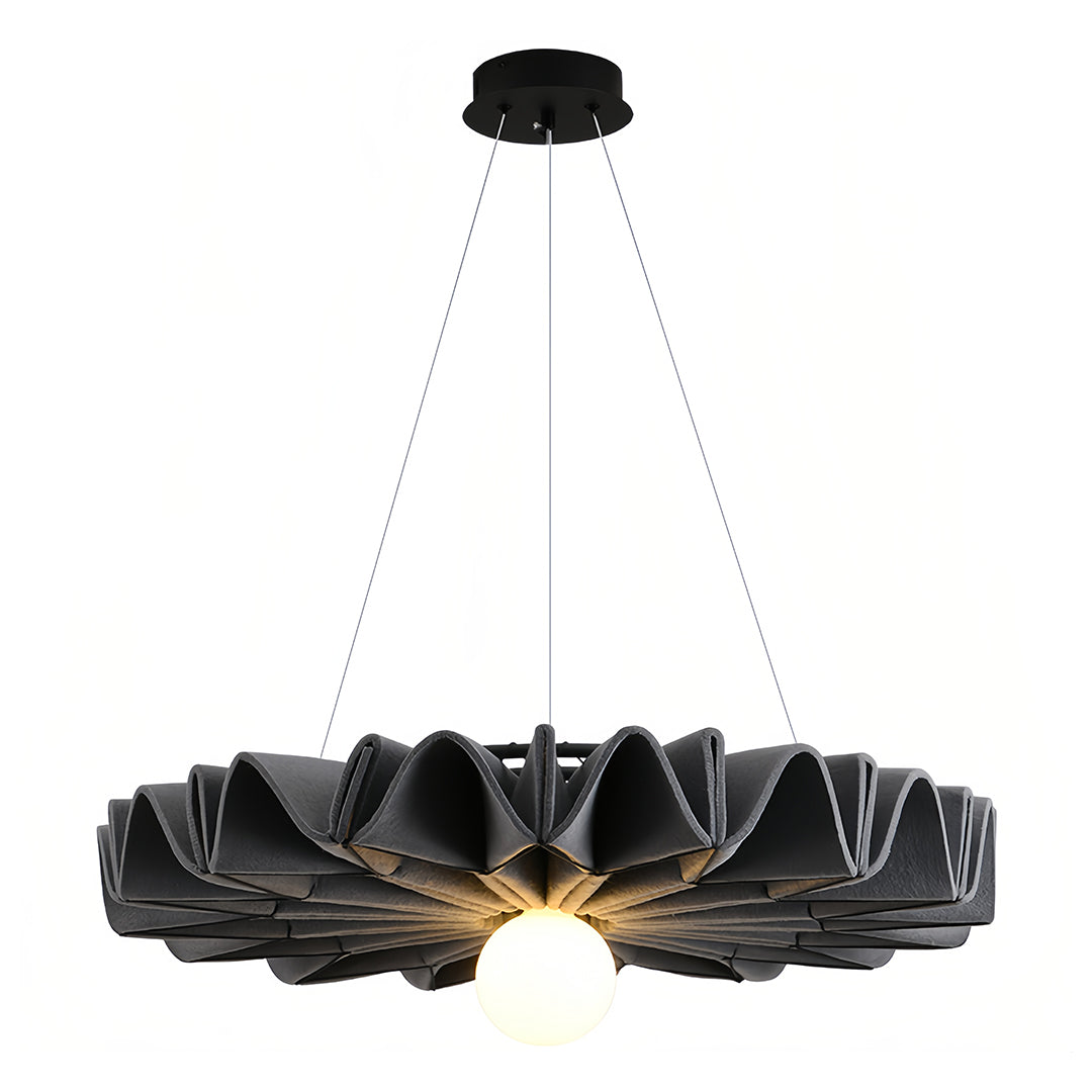 Large-Diameter PET Felt Pendant — Minimalist, Sound-Absorbing, E27, 24"–40" Sizes