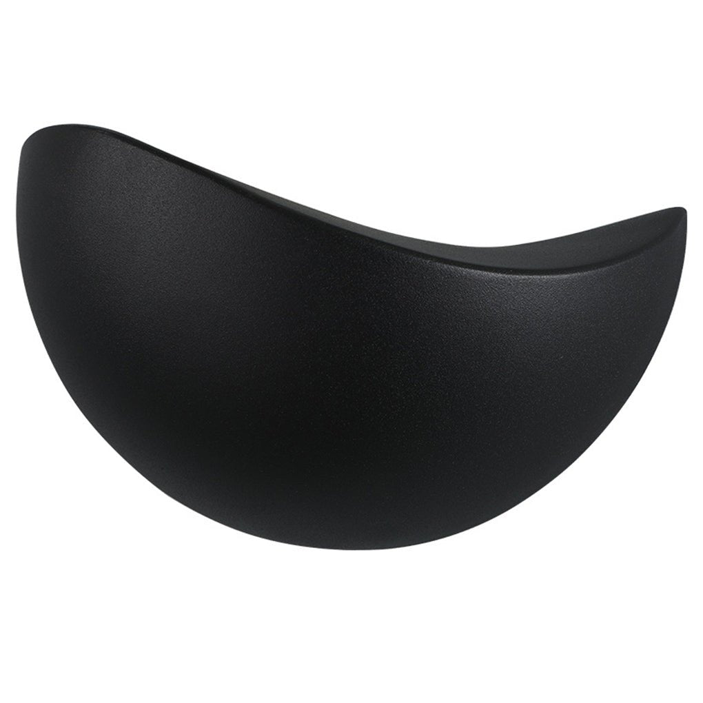 Minimalist Geometric Uplight Wall Sconce — Frosted Glass, LED, Warm & White Light, Indoor/Outdoor