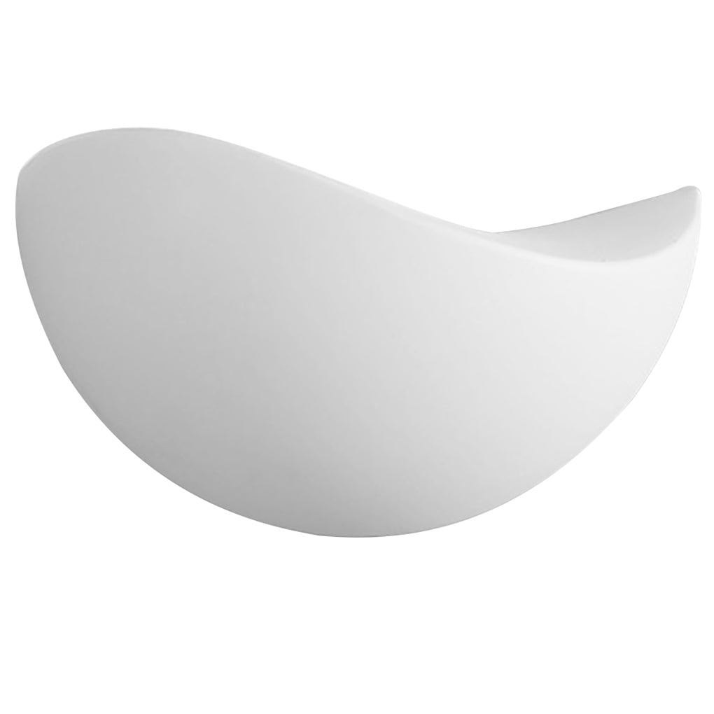 Minimalist Geometric Uplight Wall Sconce — Frosted Glass, LED, Warm & White Light, Indoor/Outdoor