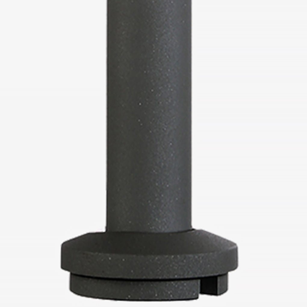 Curved Arch Outdoor Bollard Light — Die-Cast Aluminum, Black, LED 3000K, IP65, Hardwired, 16"
