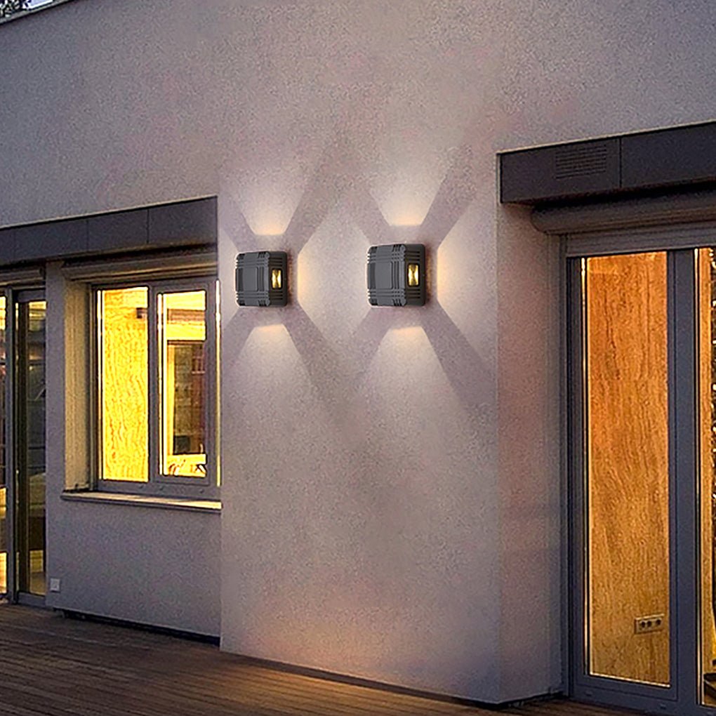 Stylish Waterproof Outdoor LED Wall Light for Villa Gates and Balconies