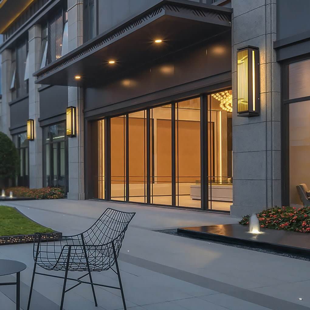 unique hollowed design waterproof wall lamp for outdoor villa courtyard gate