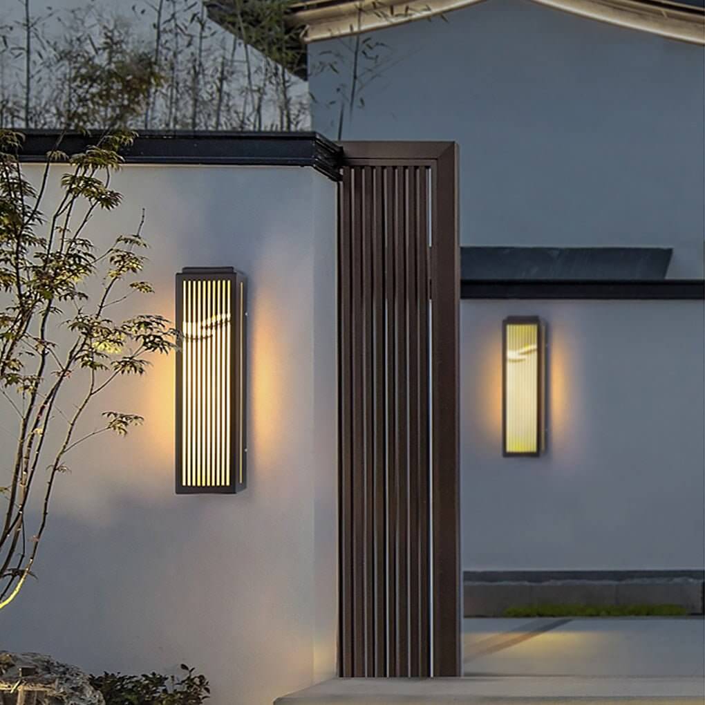 unique hollowed design waterproof wall lamp for outdoor villa courtyard gate