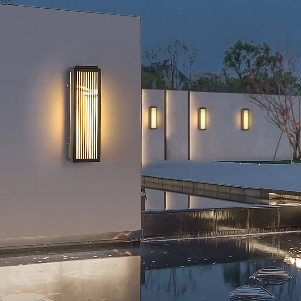 unique hollowed design waterproof wall lamp for outdoor villa courtyard gate