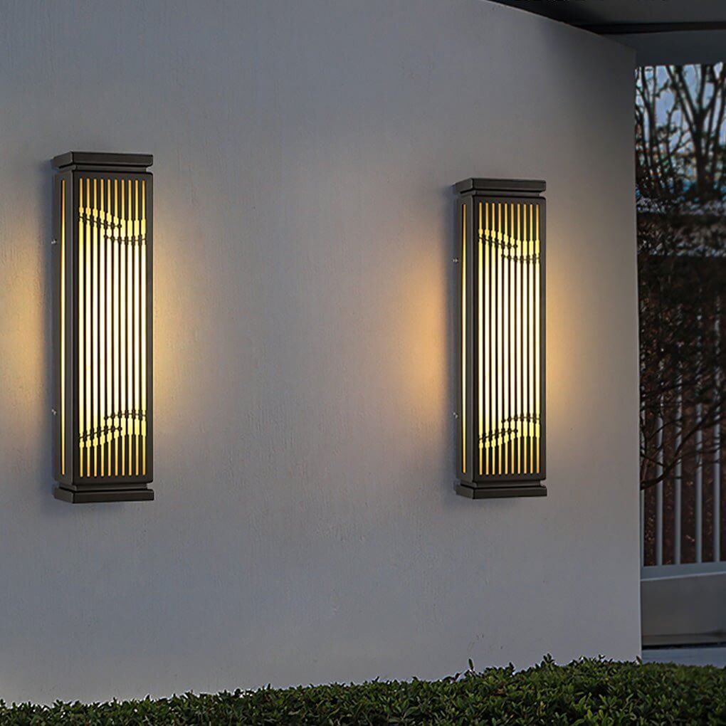 unique hollowed design waterproof wall lamp for outdoor villa courtyard gate