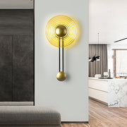 unique nordic corrugated ripple glass led wall lamp for aisle or bedside decoration