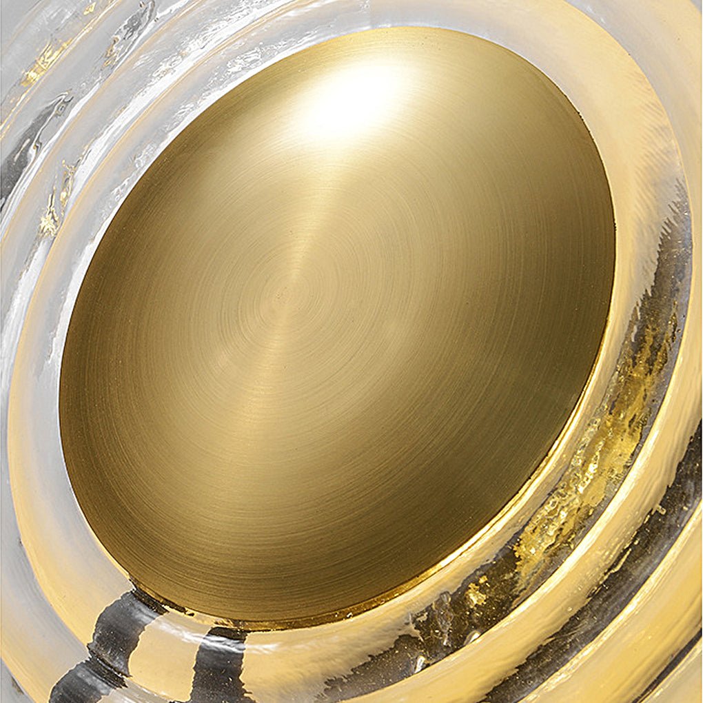 unique nordic corrugated ripple glass led wall lamp for aisle or bedside decoration