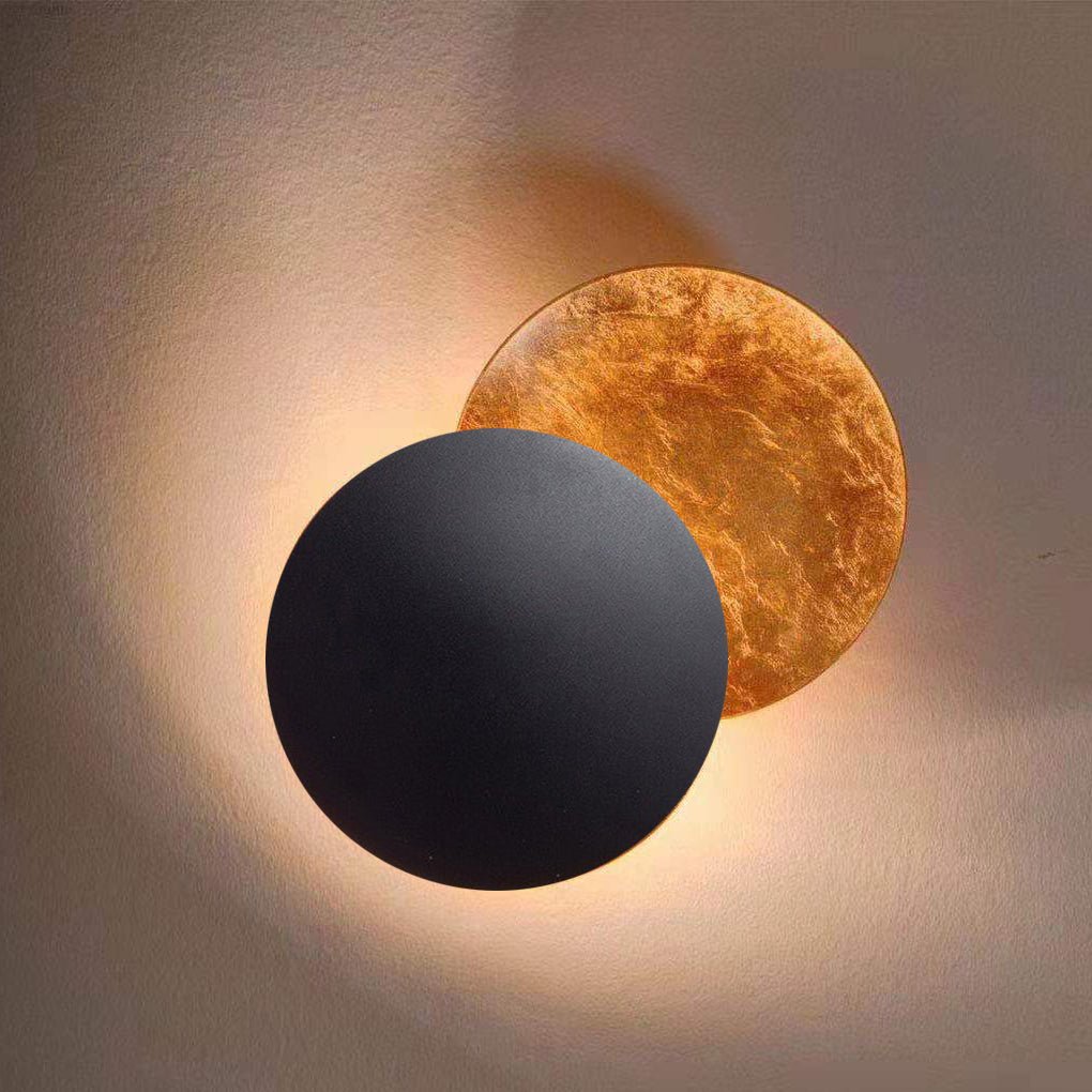 unique rotatable moon inspired led wall lamp in nordic minimalist design for bedside aisle and stairs