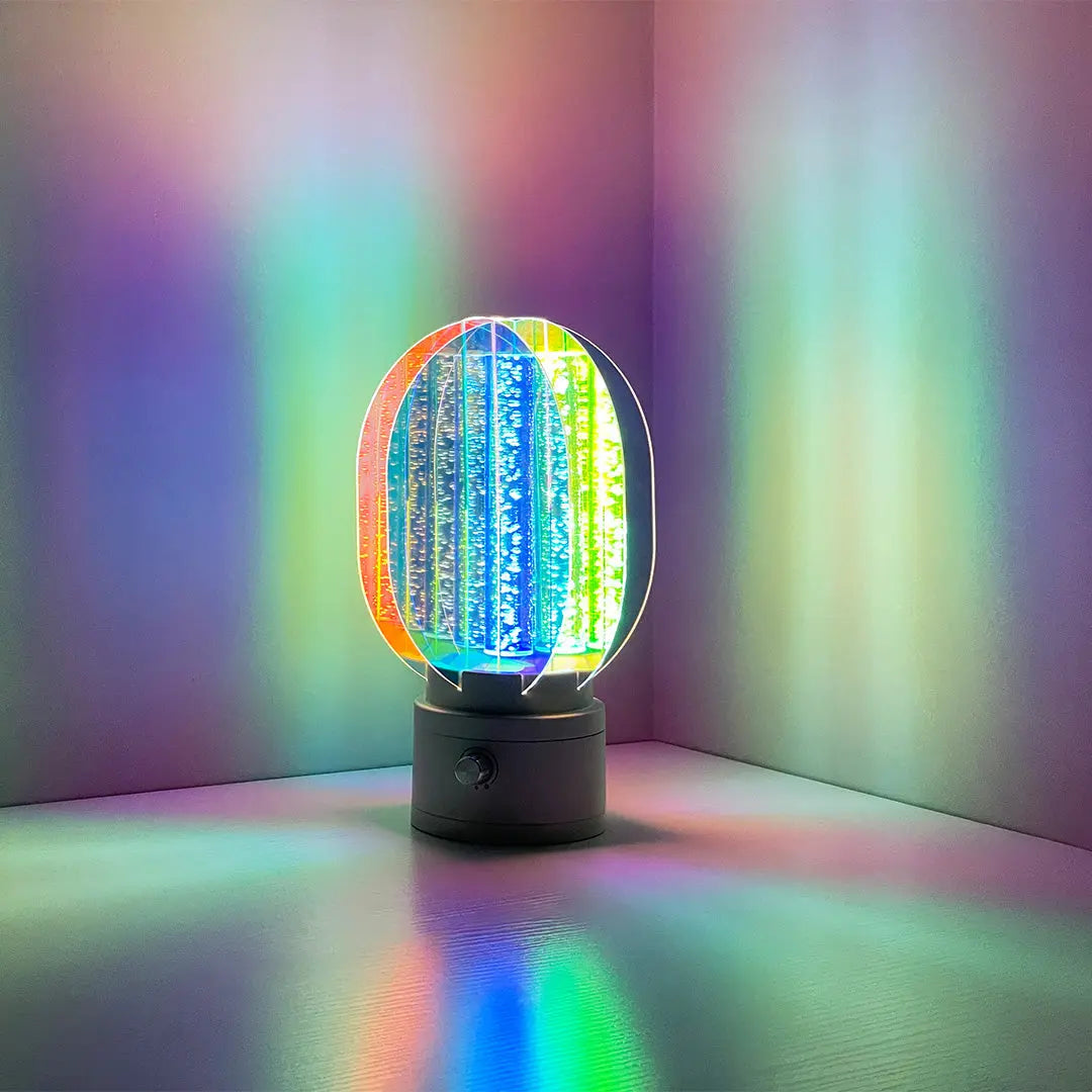 Unique Artistic LED Table Lamps - Colorful Aluminum Decorative Lighting Luxe
