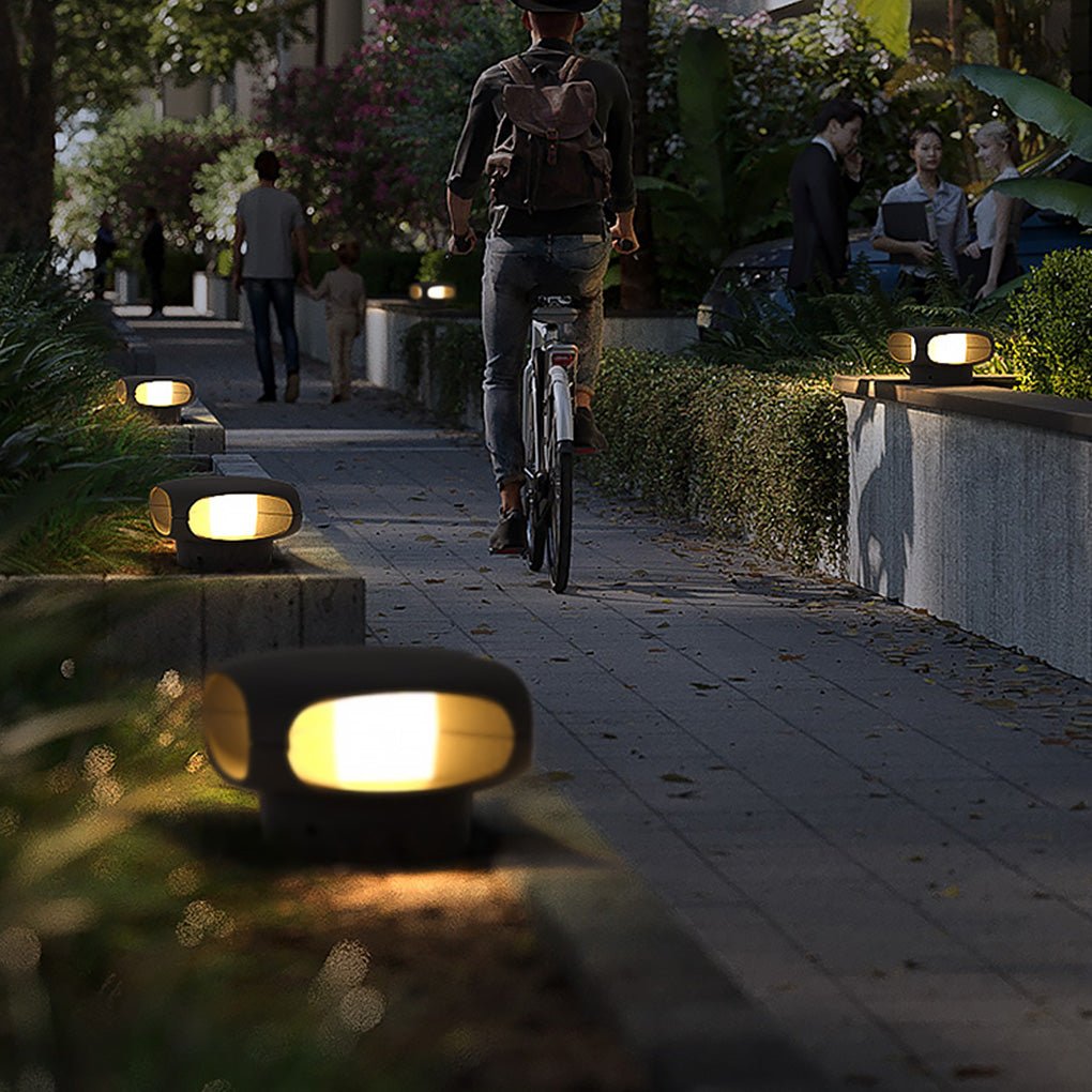 Modern Black Square Outdoor Wall Sconce — Die-Cast Aluminum, LED, IP54 Waterproof, Four-Sided Illumination