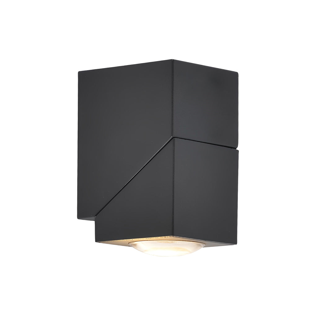 Adjustable Up/Down Outdoor Wall Sconce — Black Aluminum, COB 4000K, IP65, 1- or 2-Light, Optional Motion Sensor