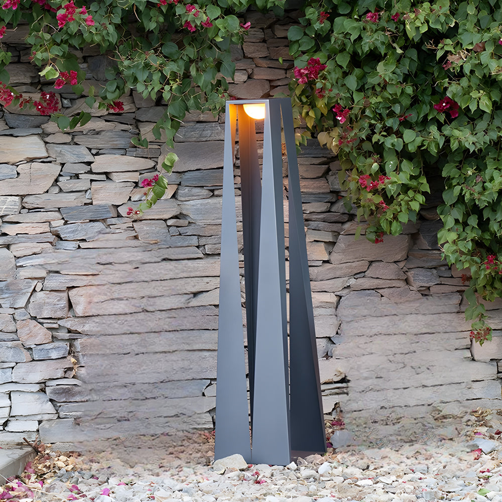 Minimalist Outdoor Bollard Light — Stainless Steel & Acrylic, LED 3000K, IP65, Solar or Hardwired, 19.7" / 29.9" / 50"
