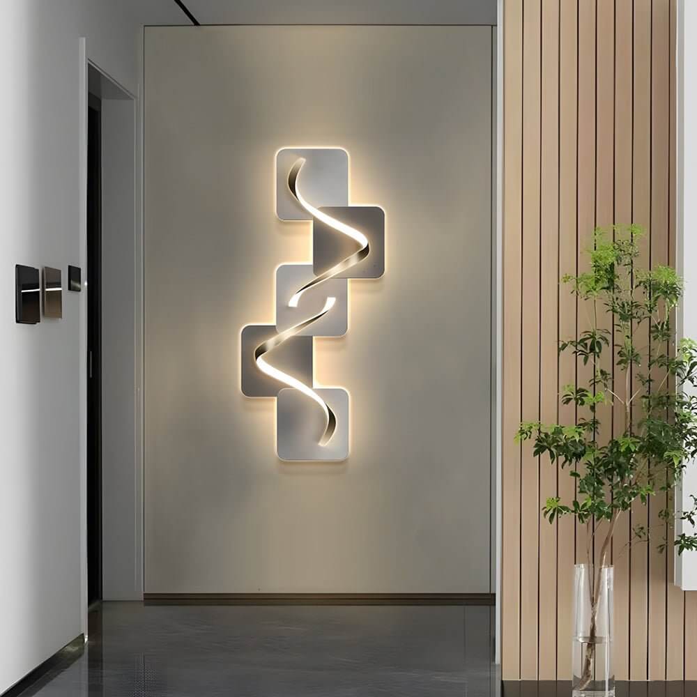 usb powered geometric led wall art decorative wall painting