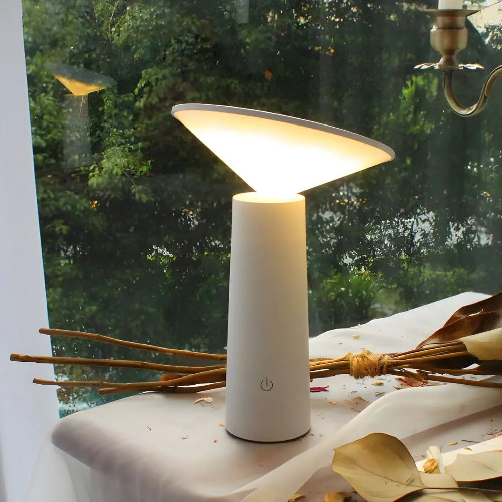 USB Rechargeable Rotatable LED Torch Downlight Table Lamp Luxe