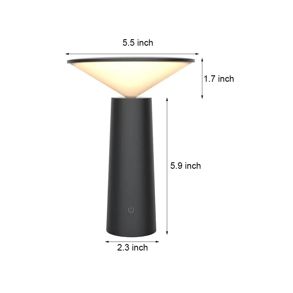 USB Rechargeable Rotatable LED Torch Downlight Table Lamp Luxe