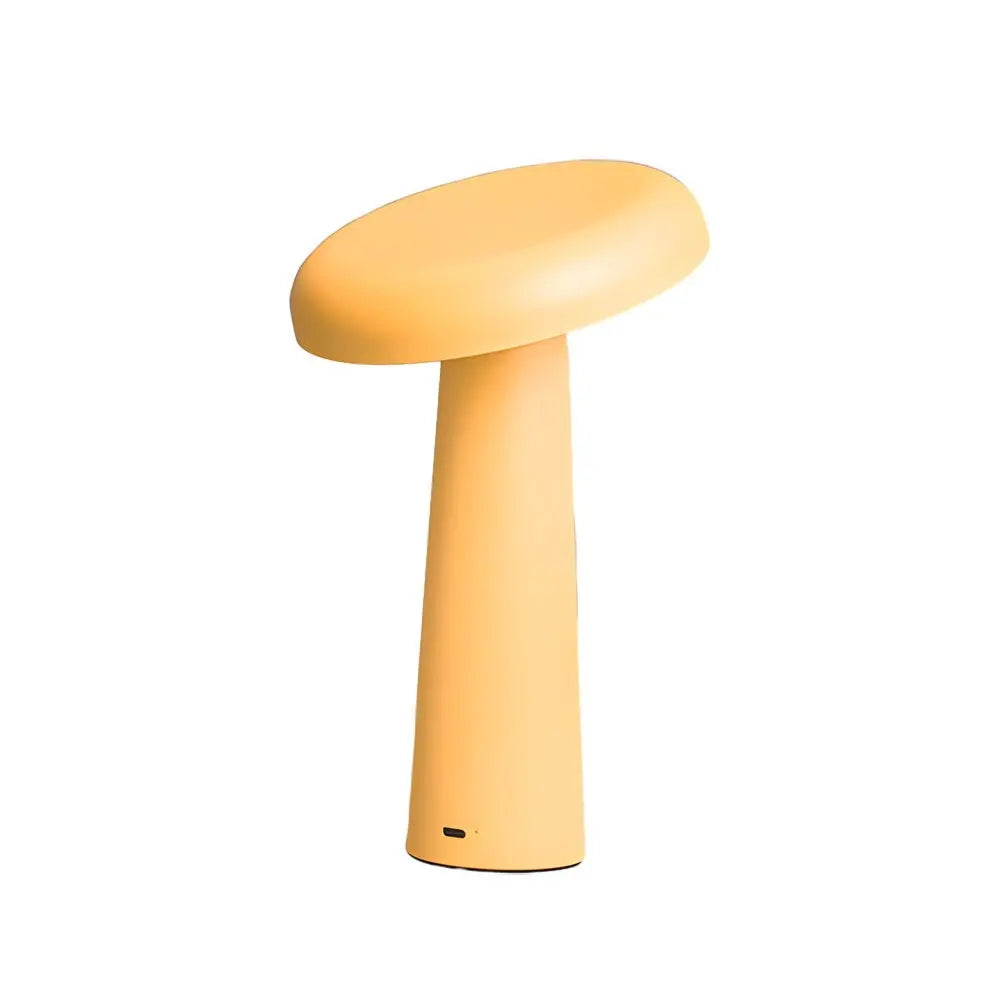 USB Rechargeable Touch Dimmable Table Lamp with Tiltable Mushroom Design Luxe