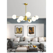 Globe Cluster Chandelier — Metal and Glass, LED, 6/8/12/16-Light, E26/E27, 110–120V