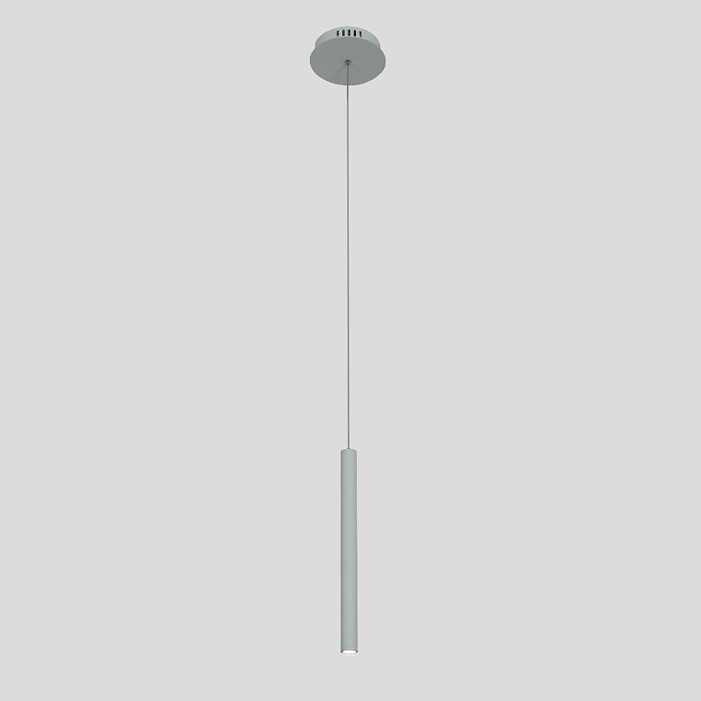Slim Cylindrical Mini Pendant — Black Aluminum, Integrated LED Downlight, 5W, 1-Light