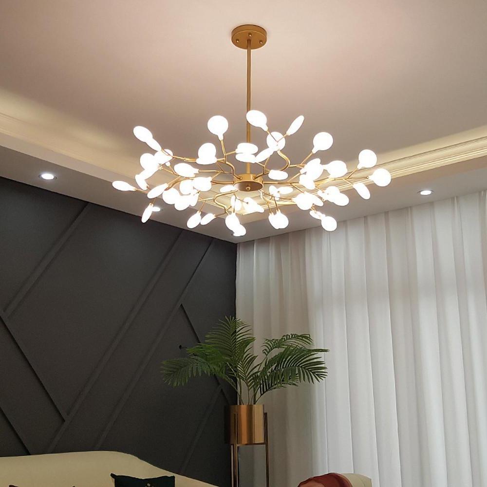 Firefly Sputnik Chandelier — Aluminum & Acrylic, LED, 27/36/45/54-Light, 3000–6500K