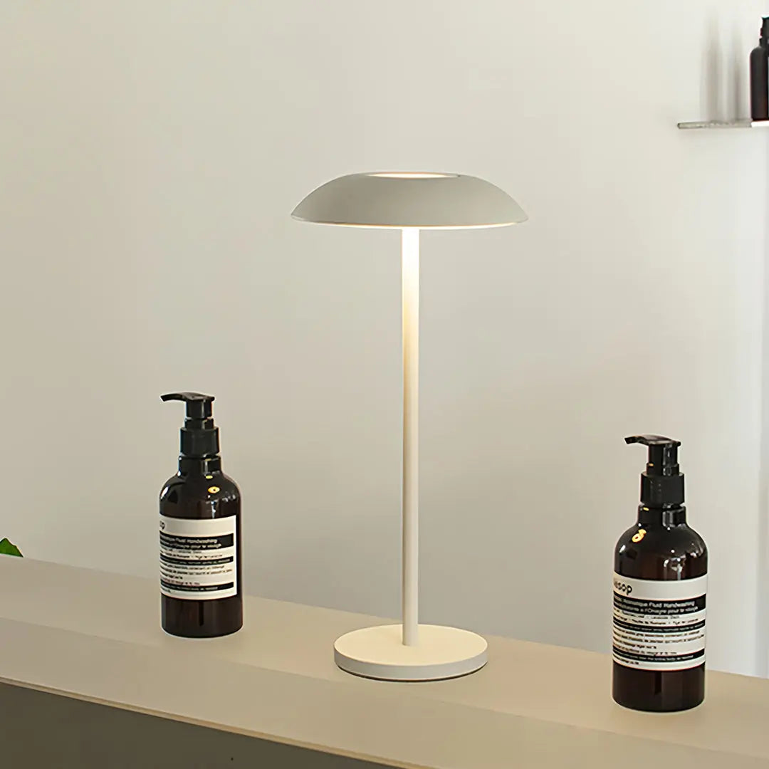 Minimalist Contemporary LED Table Lamp - Rechargeable and Dimmable Luxe