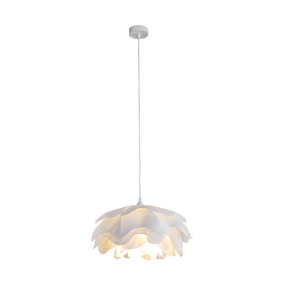 Flower Pendant Lamp — Iron and Acrylic, White, E27 6W LED, 3-Step Dimming (3000K/4500K/6000K), Adjustable Cord
