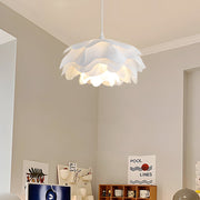 Flower Pendant Lamp — Iron and Acrylic, White, E27 6W LED, 3-Step Dimming (3000K/4500K/6000K), Adjustable Cord