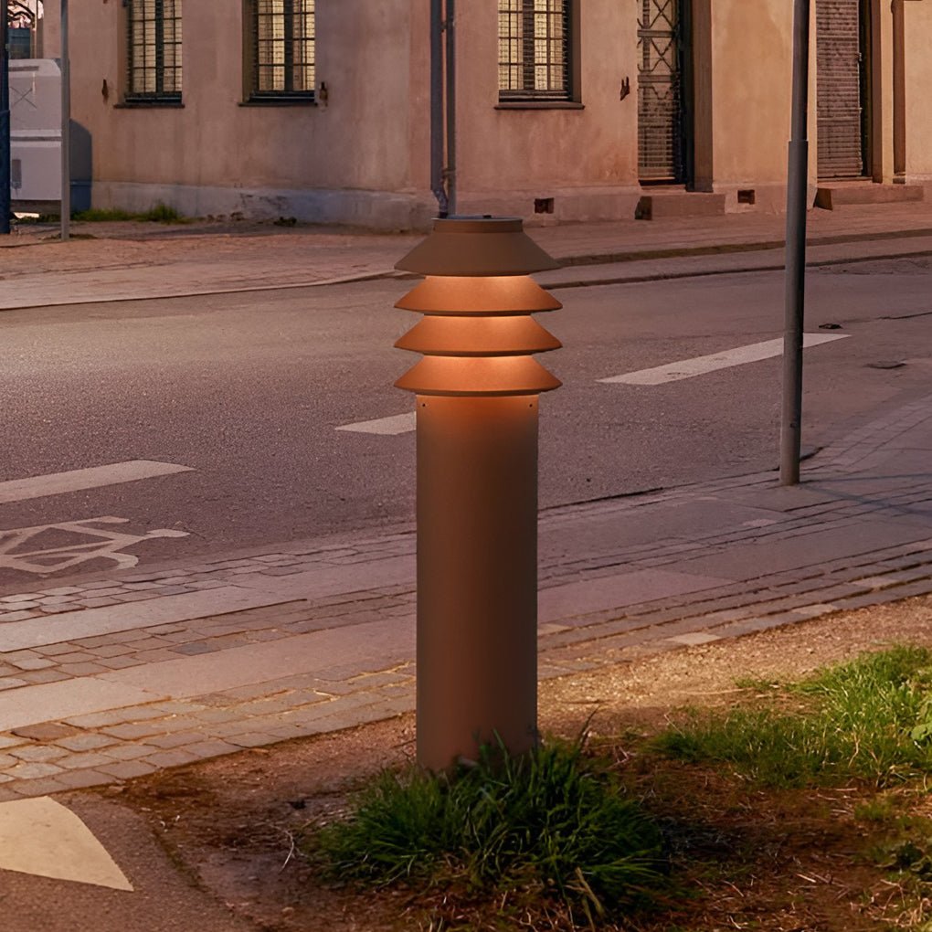 versatile modern aluminum led outdoor cylinder light for garden and pathway illumination