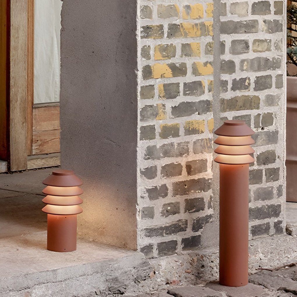 versatile modern aluminum led outdoor cylinder light for garden and pathway illumination